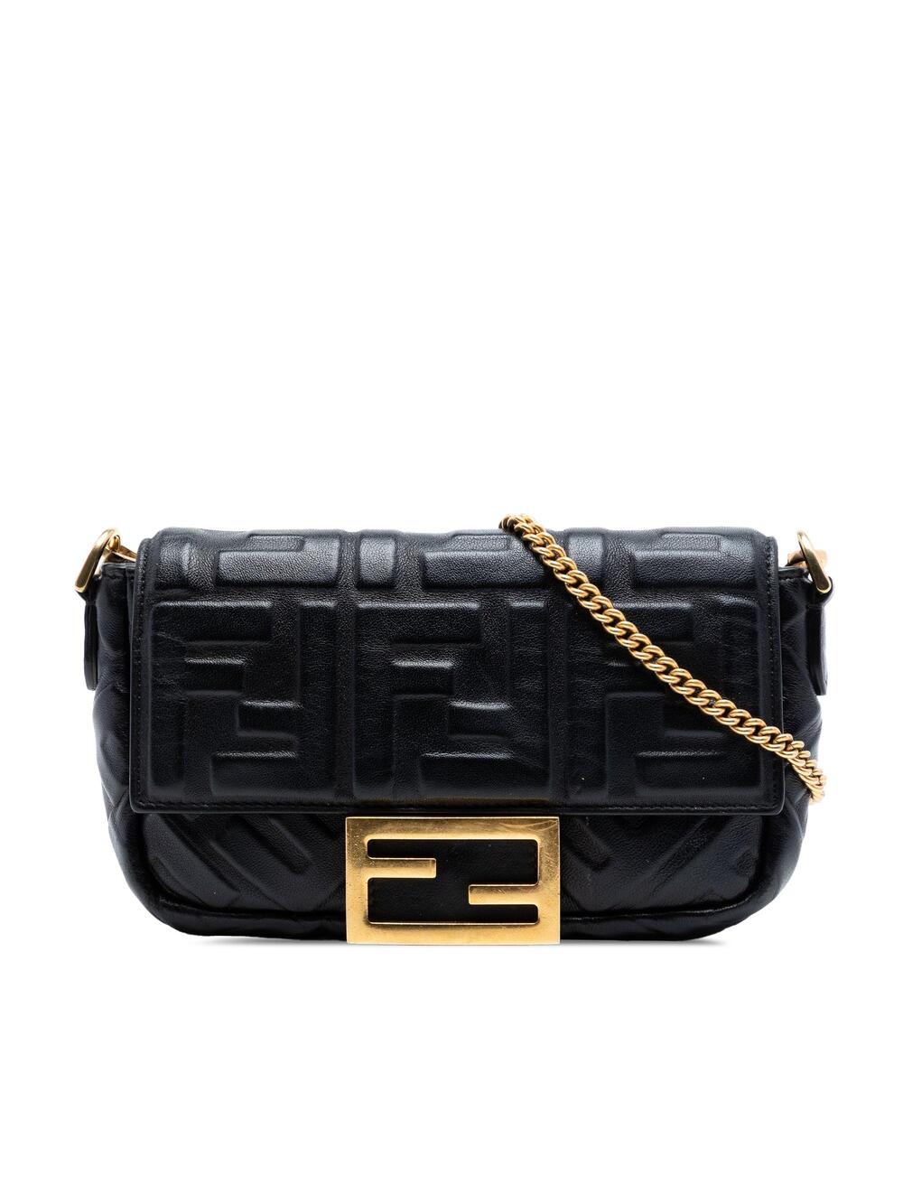 Fendi Baguette Nm Bag Zucca Embossed #350067F16B